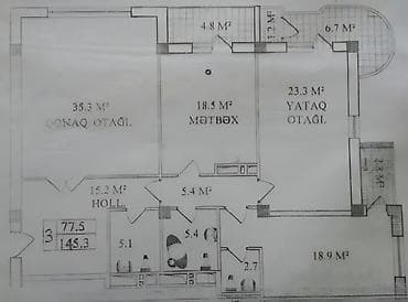 Недвижимость: 3 комнаты, Новостройка, м. Нефтчиляр, 130 м² — 7