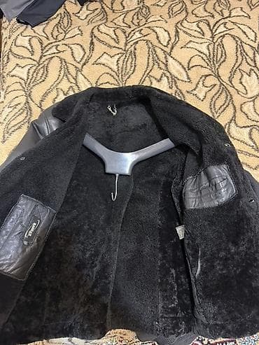 deri kurtqa: Kişi üçün ağır qış dəri kürk - Material: xarici hissə – qara təbii — 3