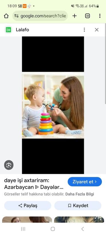 сиделка приходящая на дом: Uşaq baxıcısı (dayə) xidməti - Yeni doğulan və məktəbəqədər yaş — 1