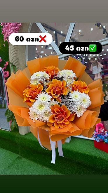 gul sekileri: Sumqayit Çiçək buketləri – “Eshq flowerss” Məhsul təsviri: - Zərif — 4
