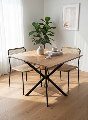 masalar ve stullar: Mətbəx masası, Yeni, Açılmayan, Taxta, Kvadrat masa — 1