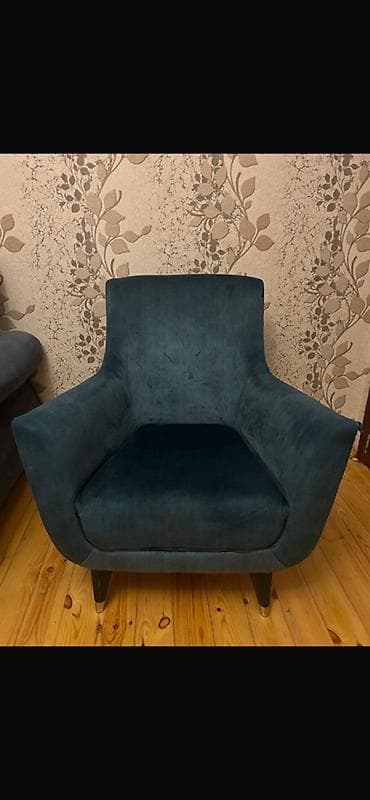 Kreslo, Vеlur parça, Kredit yoxdur
