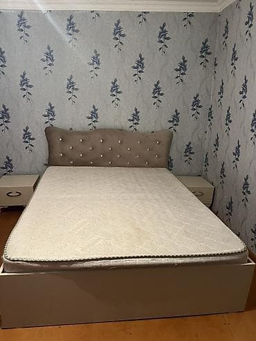 carpayı divan: İkinəfərlik çarpayı, 2 tumba, İşlənmiş — 3