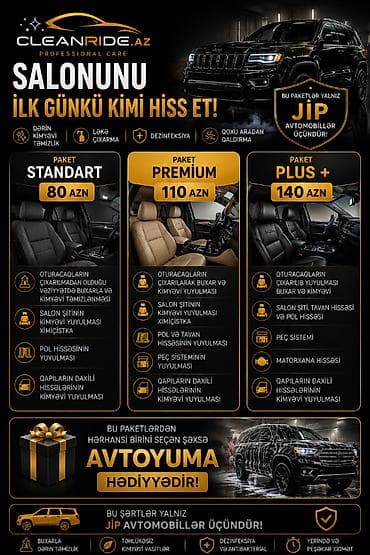 Salon: • Avto Detallı Kimyevi Temizlik.🔥 • Ximçistka Xidmeti.✅ • — 10