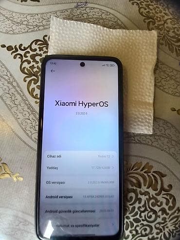 nokia 1680 classic: Redmi 128 GB, rəng - Qara, Barmaq izi — 8