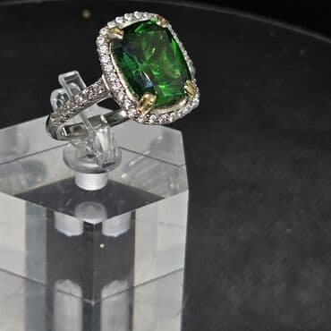 zumrud qaşlı uzuklər: Кольцо, Серебро, Изумруд — 3