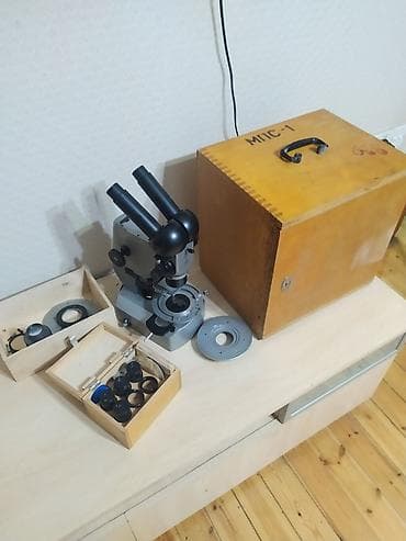 durbinlər: MPS‑1 metalloqrafik mikroskop – binokulyar başlıqla Salam. Bu model — 1