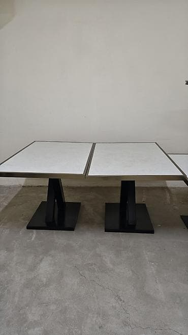 Мебель: Kafel/mermer görünüşlü kvadrat masa 1ededi 50azn elde 3eded var - — 6