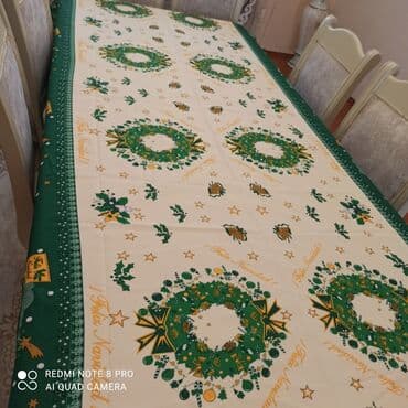 klyonka sufreler: Yeni rəng - Yaşıl Kətan Süfrə — 1