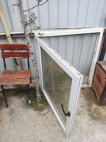 plastik qapi pencere setkasi: Plastik (PVC) pəncərə dəsti - Material: ağ PVC profil - Çərçivə və — 3