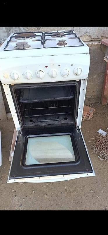 Qaz sobası Ayrıca dayanan, 4 gözlü, İşlənmiş