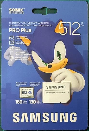 ssd har disk: 100% ORIGINAL Bagli qutuda. - Samsung PRO Plus Sonic The Hedgehog 512 — 3