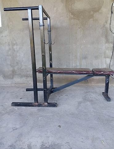 Çoxfunksiyalı güc skamyası və ştanq dayağı - Material: qalın profilli — 1