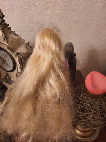 ucuz kuklalar: Rapunzel uzun saç sarı gəlincik kukla Disney yeni — 4