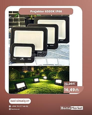 Projektorlar: LED Proyektor 6500K IP66 - Rəng temperaturu: 6500K (soyuq ağ işıq) - — 1