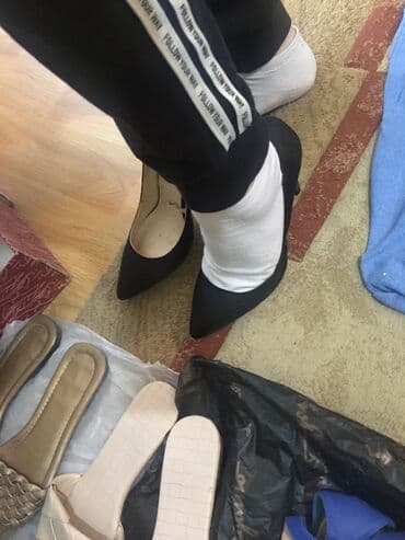 женские бордовые туфли: Туфли, Размер: 36.5, цвет - Черный, Новый — 4