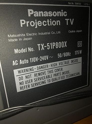 ucuz htc: İŞLƏK VƏZİYYƏTDƏ DEYİL! Panasonic Projection TV – Model — 2