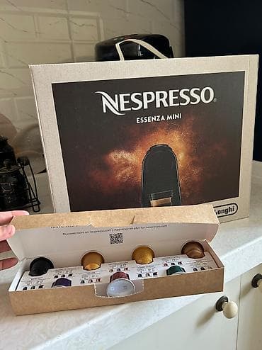 Nespresso kapsul qehve aparati - kompakt ve şık dizayn. Yenidir