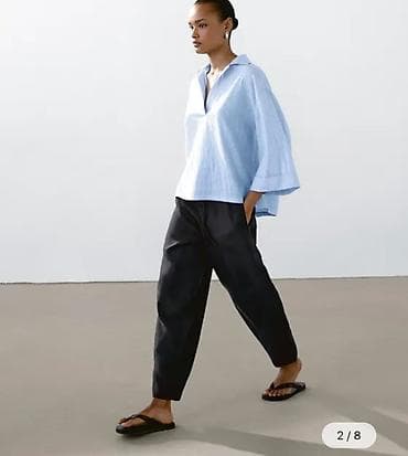 Брюки, Massimo Dutti, M, цвет - Черный — 1
