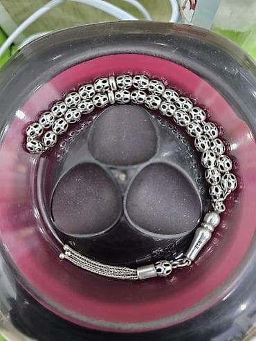 gumuş təsbeh: 925 ayar gümüş təsbeh - Material: 925 ayar sterling gümüş (damğalı) - — 5