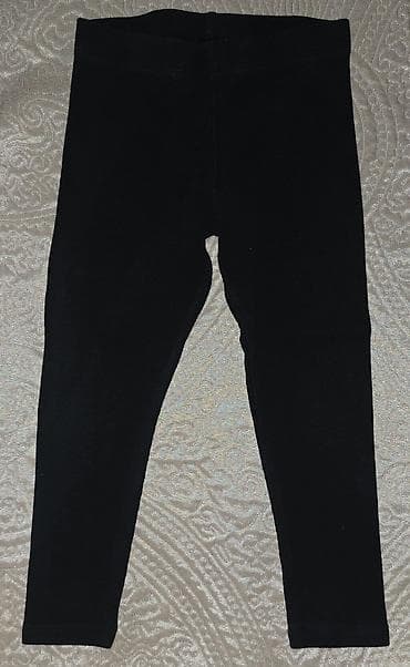 Qara rəngli uşaq leggingsi - Model: sadə, düz rəngli leggings - Rəng