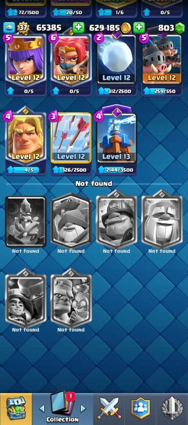 Коллекционные карточки: Clash Royale hesabı – yüksək səviyyəli oyun profili - Kral səviyyəsi — 2