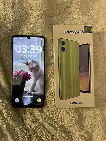 Samsung Galaxy A05, 64 GB, rəng - Yaşıl, Barmaq izi, Face ID lalafo.az -da Samsung Galaxy A05, 64 GB, rəng - Yaşıl, Barmaq izi, Face ID