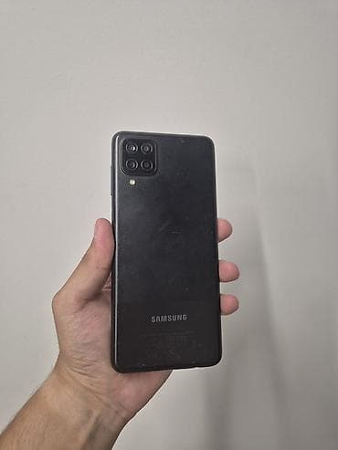 Elektronika: Samsung Galaxy A12, 128 GB, rəng - Qara, Barmaq izi — 3