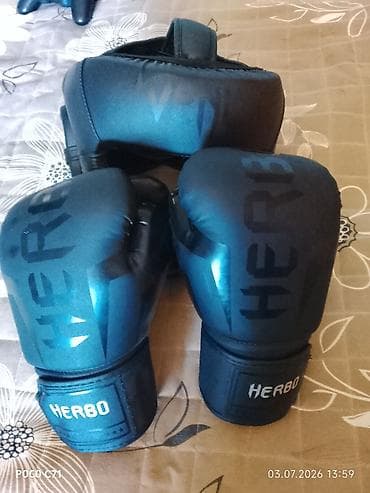 HERBO boks dəsti - Brend: HERBO - Tərkib: 1 cüt boks əlcəyi + baş — 1