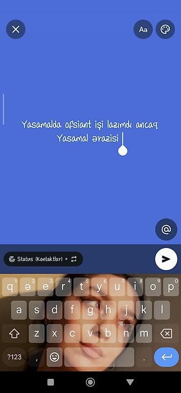 restaranda is: Ofisiant, Qadın, 28 yaş, 5 ildən artıq təcrübə — 1