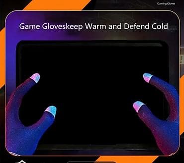 Перчатки: Oyun üçün toxunma əlcəyi - Ekrana uyğun: barmaq uclarında keçirici — 2