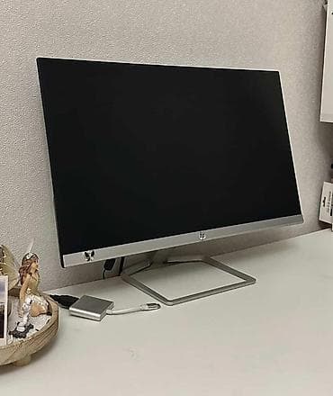 Компьютеры, ноутбуки и планшеты: HP monitor - Ekran: nazik çərçivəli, şık gümüşü alt panel və metal — 3