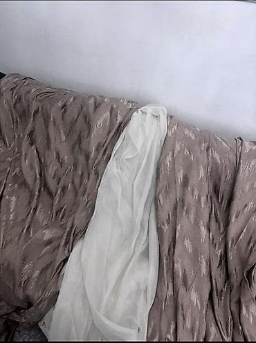 perde dekoru: İpək effektli pərdə dəsti - Tərkib: yüngül, parıltılı toxumalı — 2