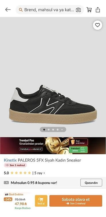 Ölçü: 38, rəng - Qara, Yeni — 2