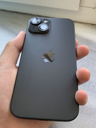 Apple iPhone: IPhone 15, 128 GB, Black Titanium, Zəmanət, Simsiz şarj, Face ID