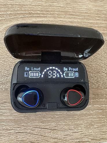 Qulaqcıqlar: İşlənmiş Simsiz (Bluetooth) Qulaqcıqlar, rəng - Qara — 3
