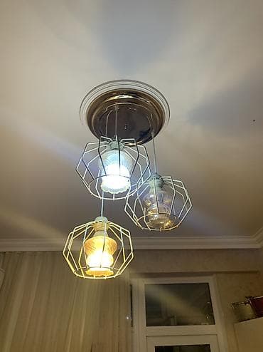 Çılçıraq, 3 lampa, Metal