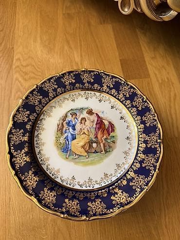 набор инструментов: Тарелки, Набор из 6 шт., цвет - Синий, Фарфор — 1