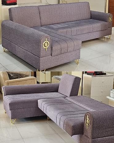 2 əl divan: Künc divan, İşlənmiş, Açılan, Bazalı, Parça, Çatdırılma yoxdur — 1