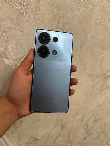 tecno spark 40: Poco M6 Pro, 256 GB, rəng - Göy, Sensor, Barmaq izi — 1