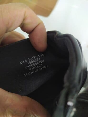 qiz ucun botlar: Qadın dabanlı qısa çəkmə - Rəng: qara - Model: qısa booti, yuvarlaq — 5