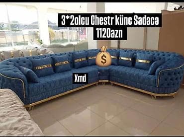 stil mebel: Künc divan, Yeni, Açılmayan, Bazasız, Parça — 1