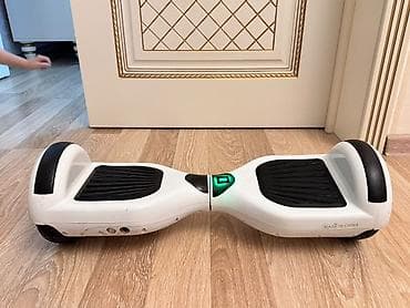 elekt: Elektrik hoverboard (özünü tarazlayan skuter) - Rəng: ağ, qara rezin — 4