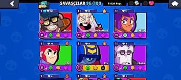 Ovçuluq və balıqçılıq: Brawl Stars hesabı – yüksək səviyyəli, zəngin kolleksiya Ümumi — 3