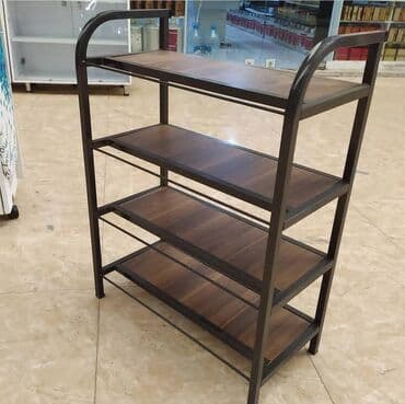 rəng: Ayaqqabi polkasi ayaqqabi refi plasmas ve demir materiallar 3,4 ve 5 — 10