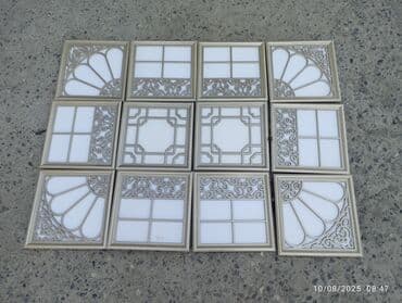 sadə alçipan fiqurları: Daxili məkanlar üçün nəzərdə tutulmuş dekorativ tavan panelləri — 1