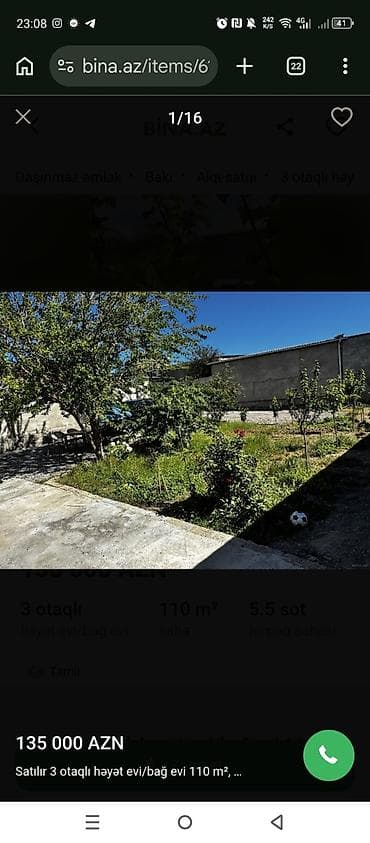 xaçmazda ev: Satılır: 3 otaqlı həyət evi/bağ evi Ümumi sahə: 110 m² Torpaq sahəsi — 2