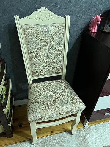 Masalar və oturacaqlar: Qonaq otağı üçün, Qatlanmayan, rəng - Bej Stul — 1