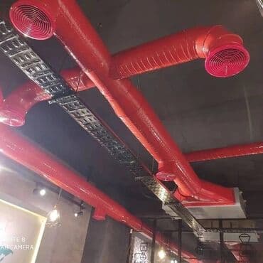 Restoran, kafe avadanlığı: Havalandirma Sistemlerin Hazirlanmasi ve Quraşdirilmasi, Her Dizaynda — 5