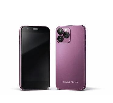 дисплей телефона fly fs520 selfie 1: Mini Smart Phone – bənövşəyi rəng - Ultra-kompakt ölçü: təxminən 9 sm — 1